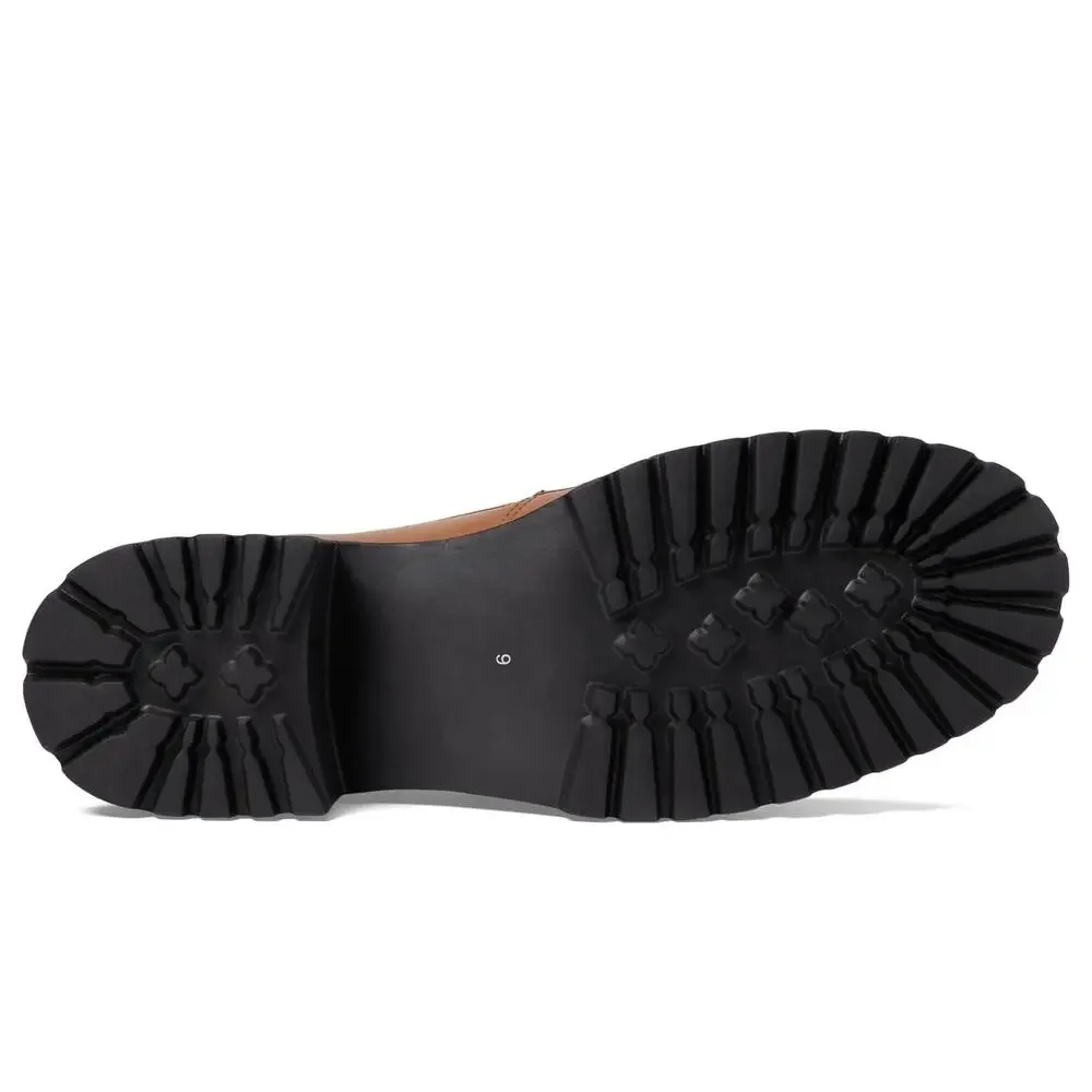 MARC JOSEPH NEW YORK CAMDEN STREET -LOAFERS FOR WOMEN-TAN BURNISHED NAPPA 9.5 M